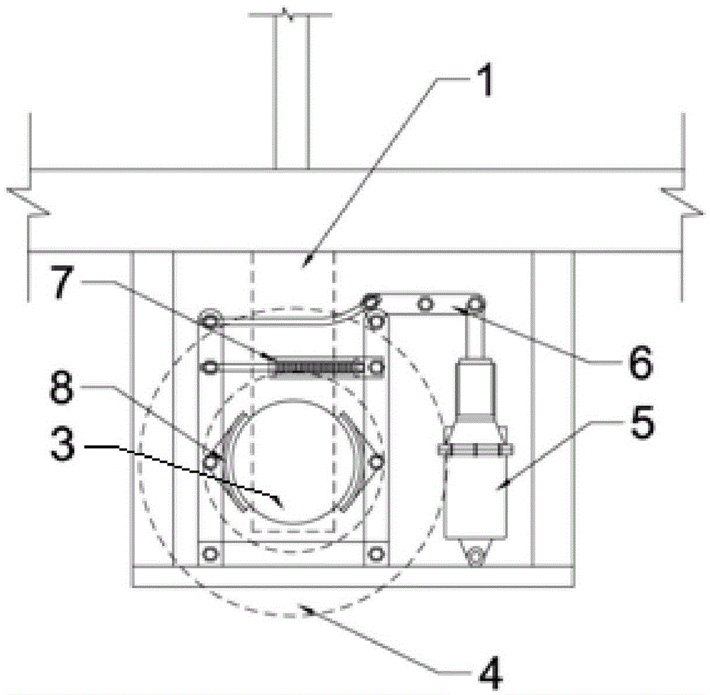 Tunnel grouting trolley braking device and using method thereof