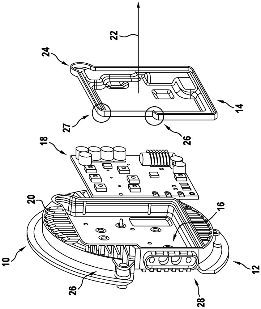 Method for producing a housing for an electronic system