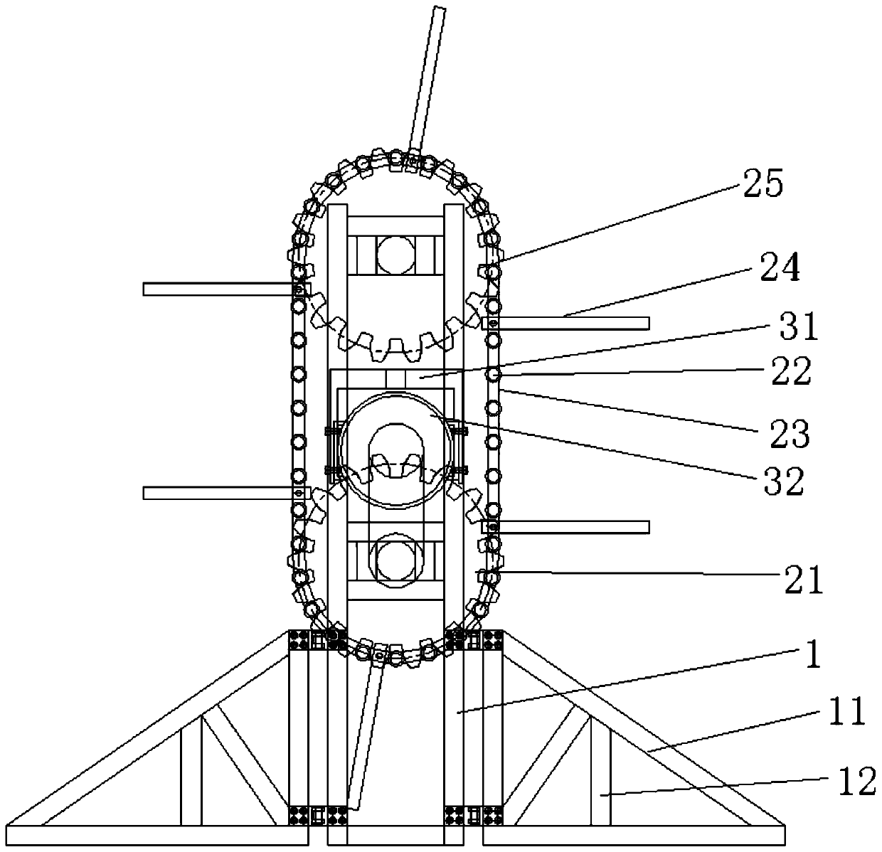 Vehicle-mounted loading and unloading elevator