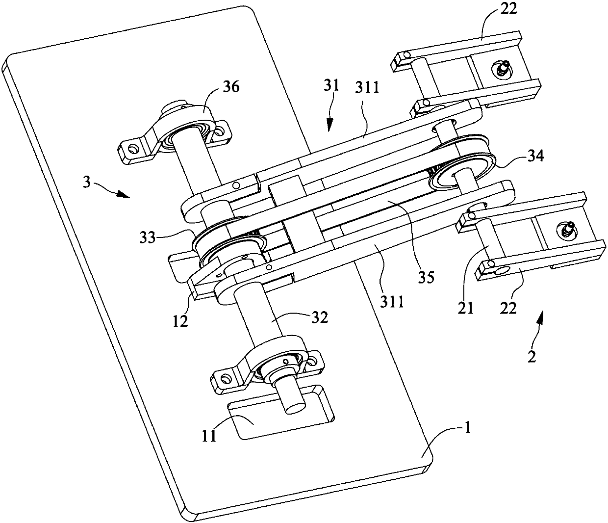 A rotary transport mechanism