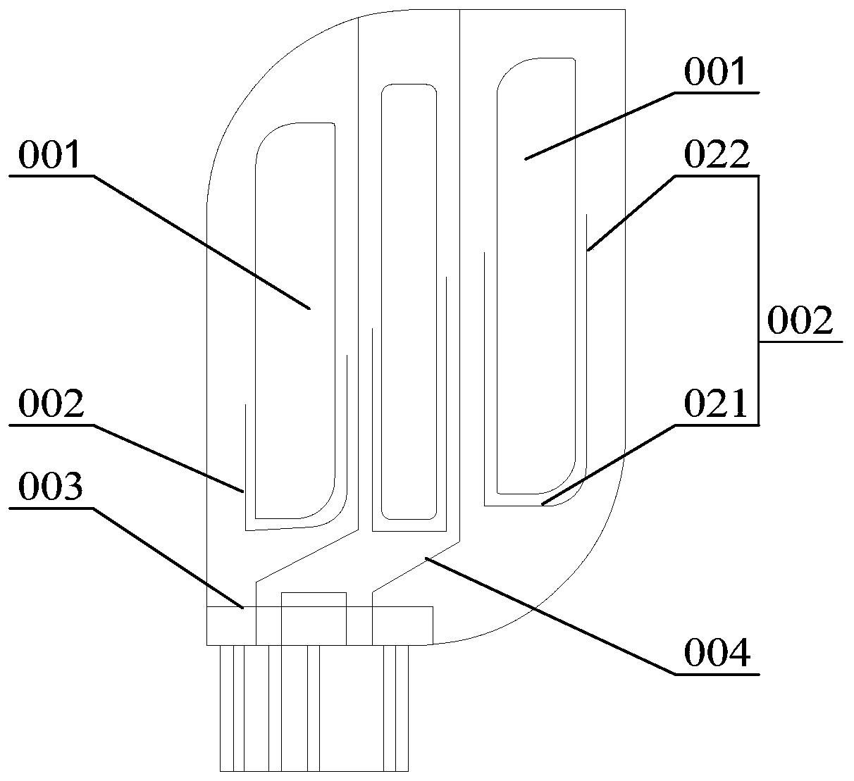 OLED screen device, vehicle lamp, and manufacturing method of shunt unit in OLED screen device