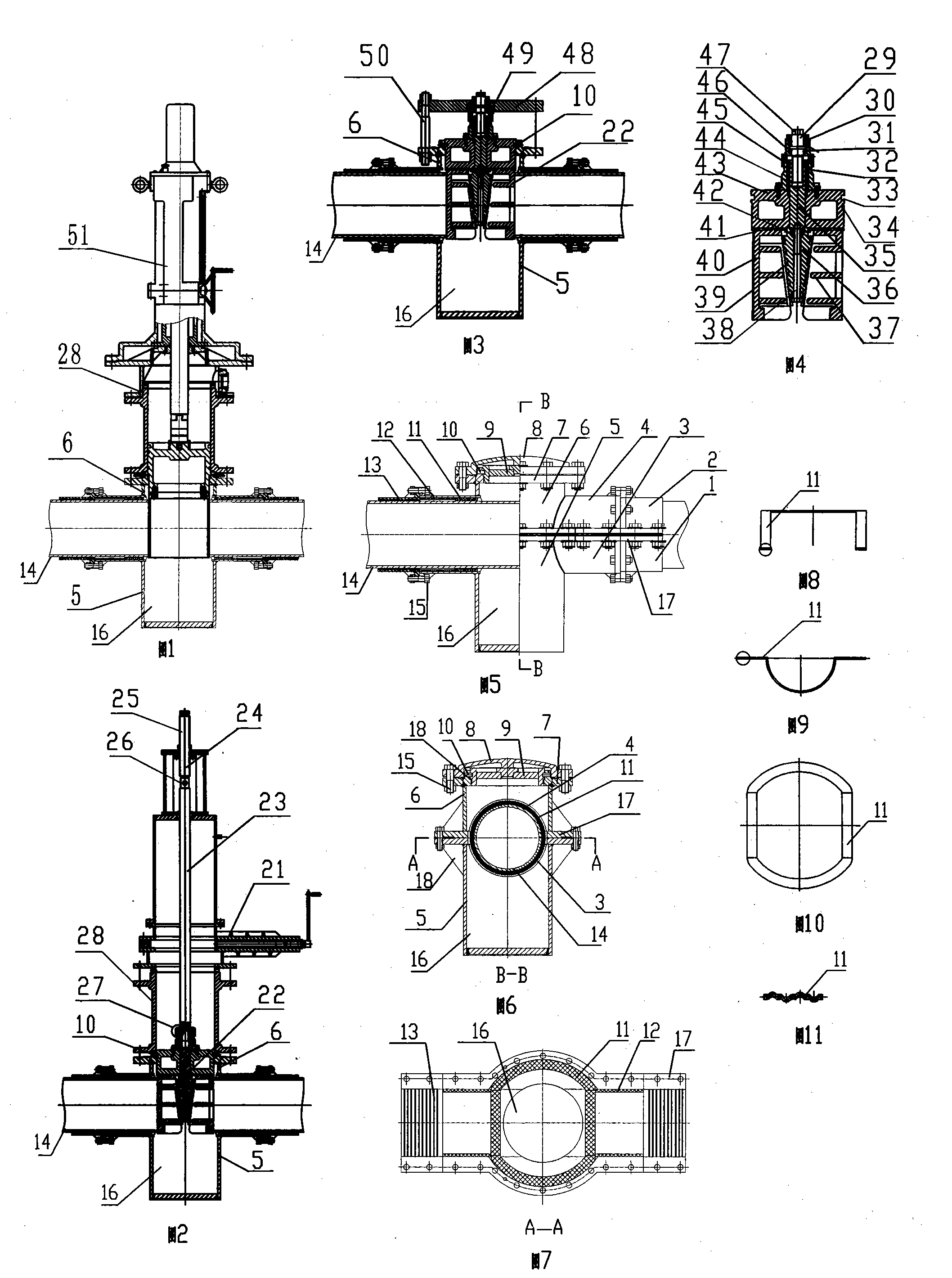 Mechanical pipeline under-pressure blocker and blocking method thereof