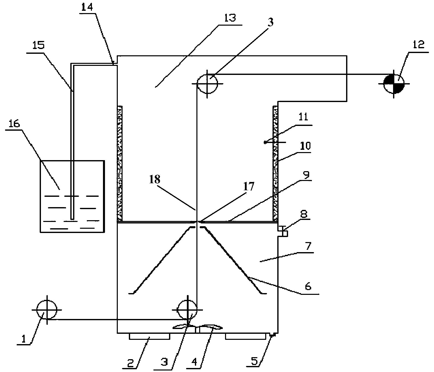 Continuous production and dip-lifting film coating device and application method thereof