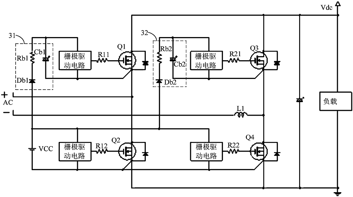 Totem-pole bridgeless PFC circuit, power conversion device and air conditioner