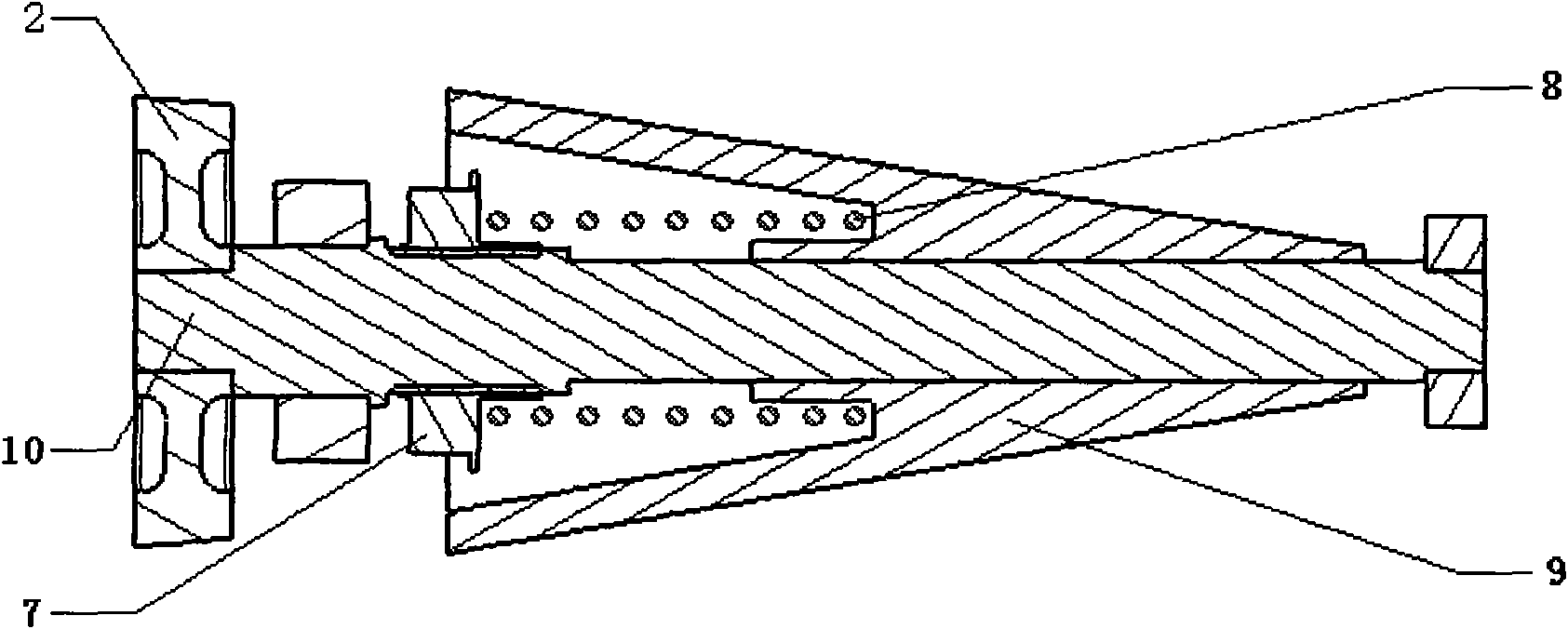 Stepless speed change device of circularly arranged cone pulleys