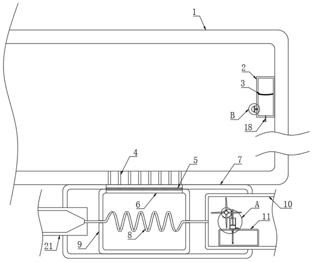 Air purification system in urban bus