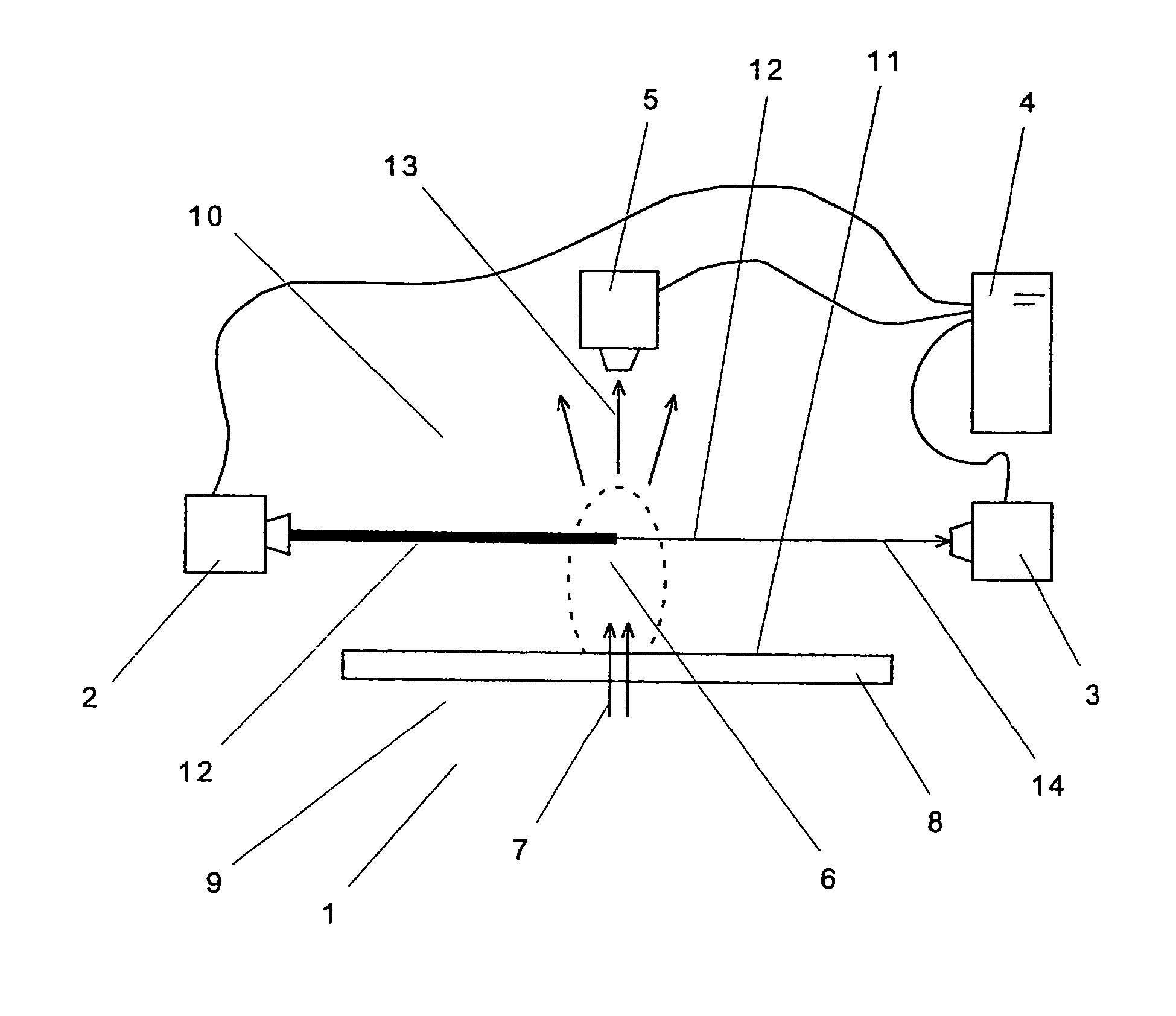 Test apparatus and method for examining sheet-like components for perforations