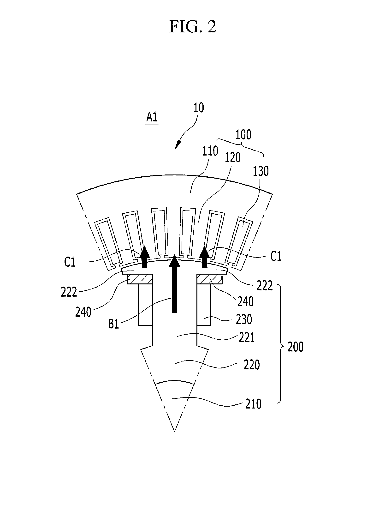 Rotor of motor and synchronous motor having the same and wound rotor synchronous motor