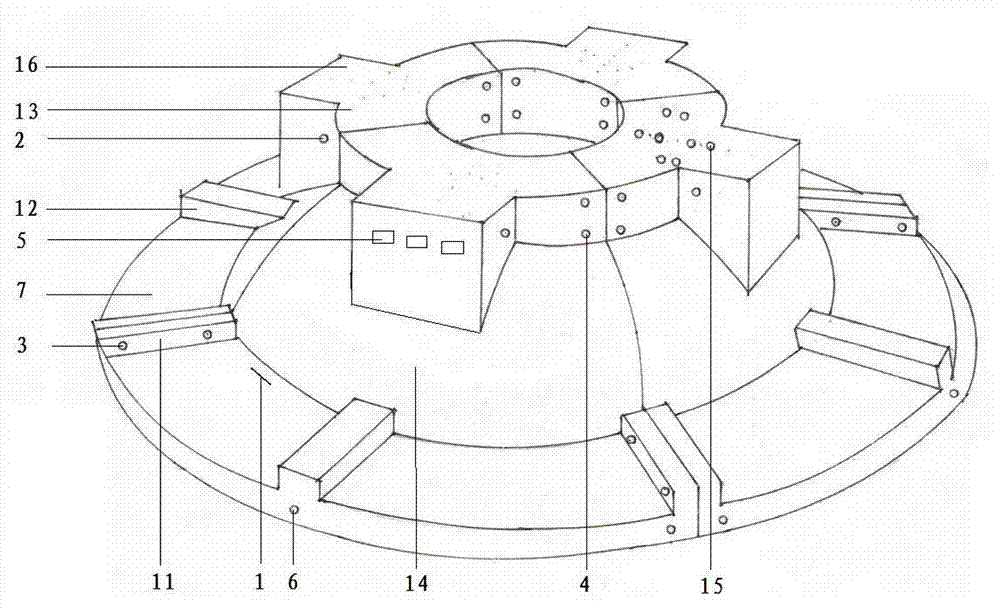 Fabricated tower footing