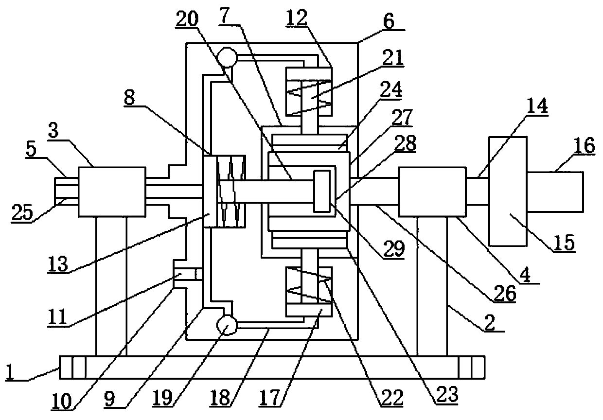 Braking device for building tower crane rotation shaft