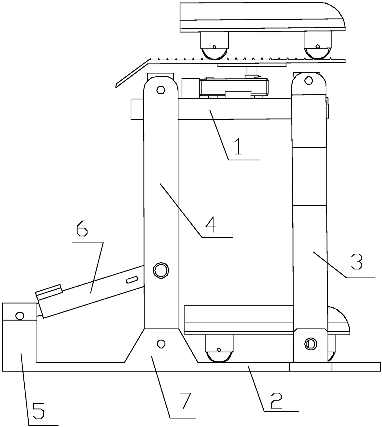 Reversing-free parking device