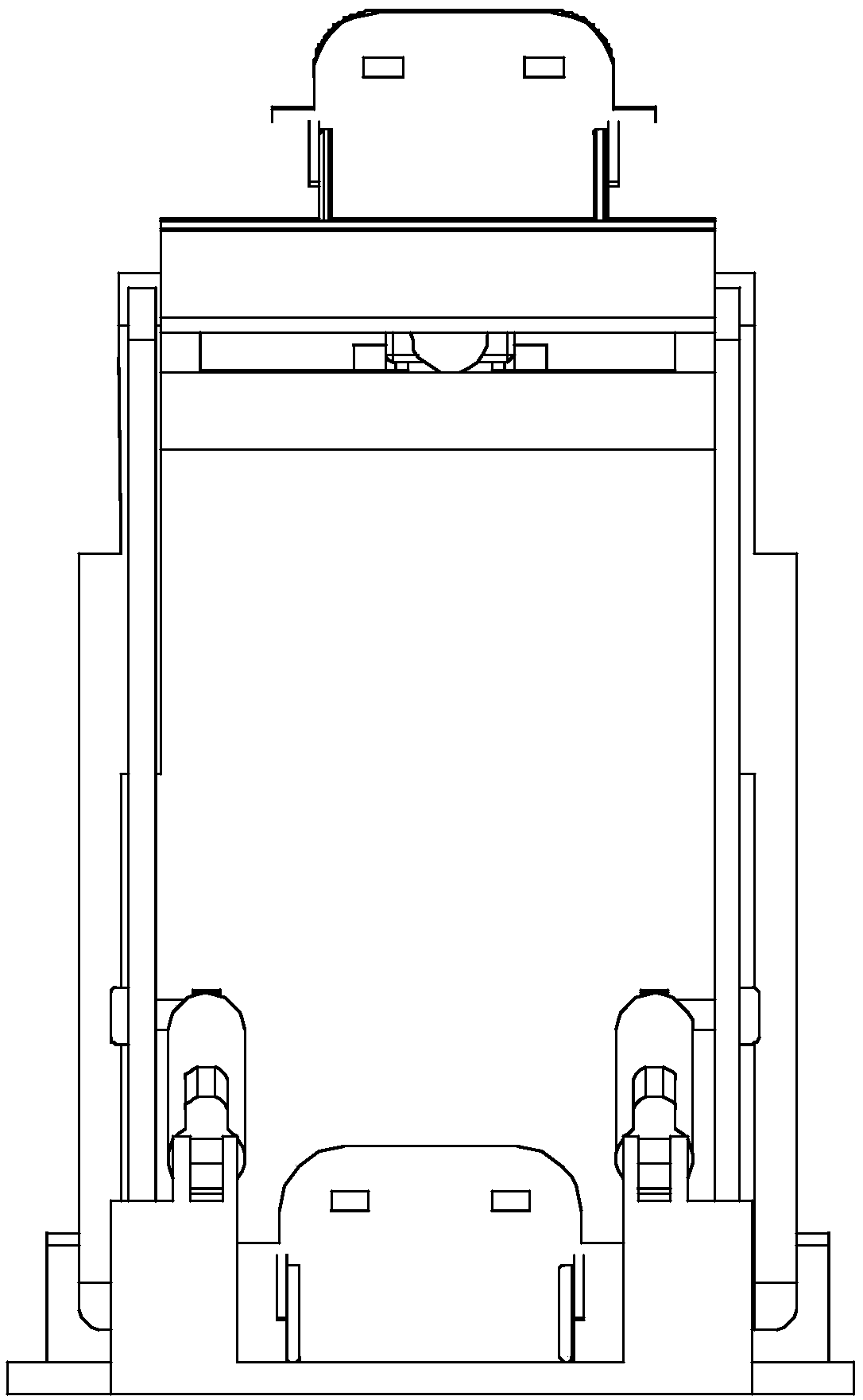 Reversing-free parking device