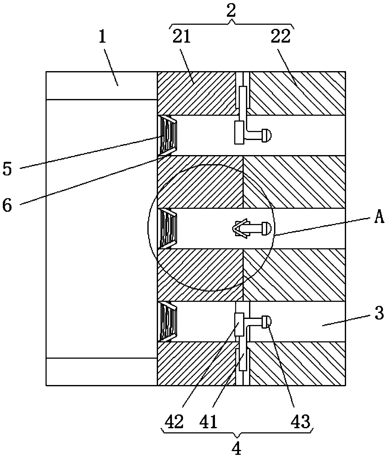 Spraying mechanism for fog gun machine