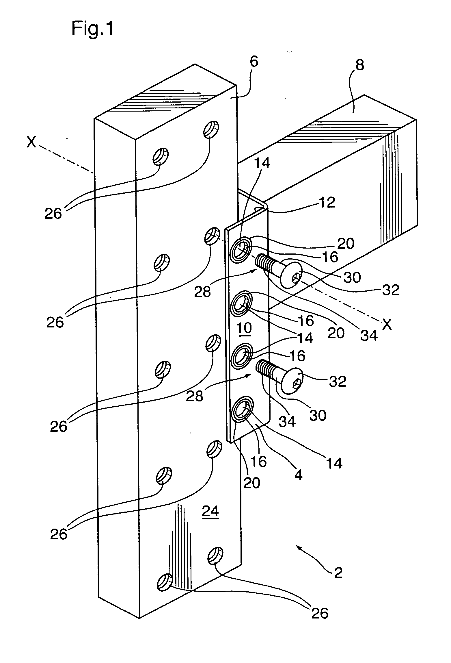 Plate member and support member connection