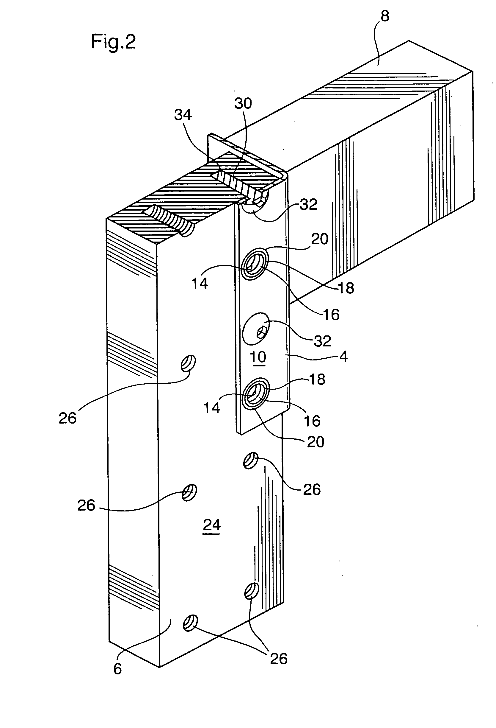 Plate member and support member connection