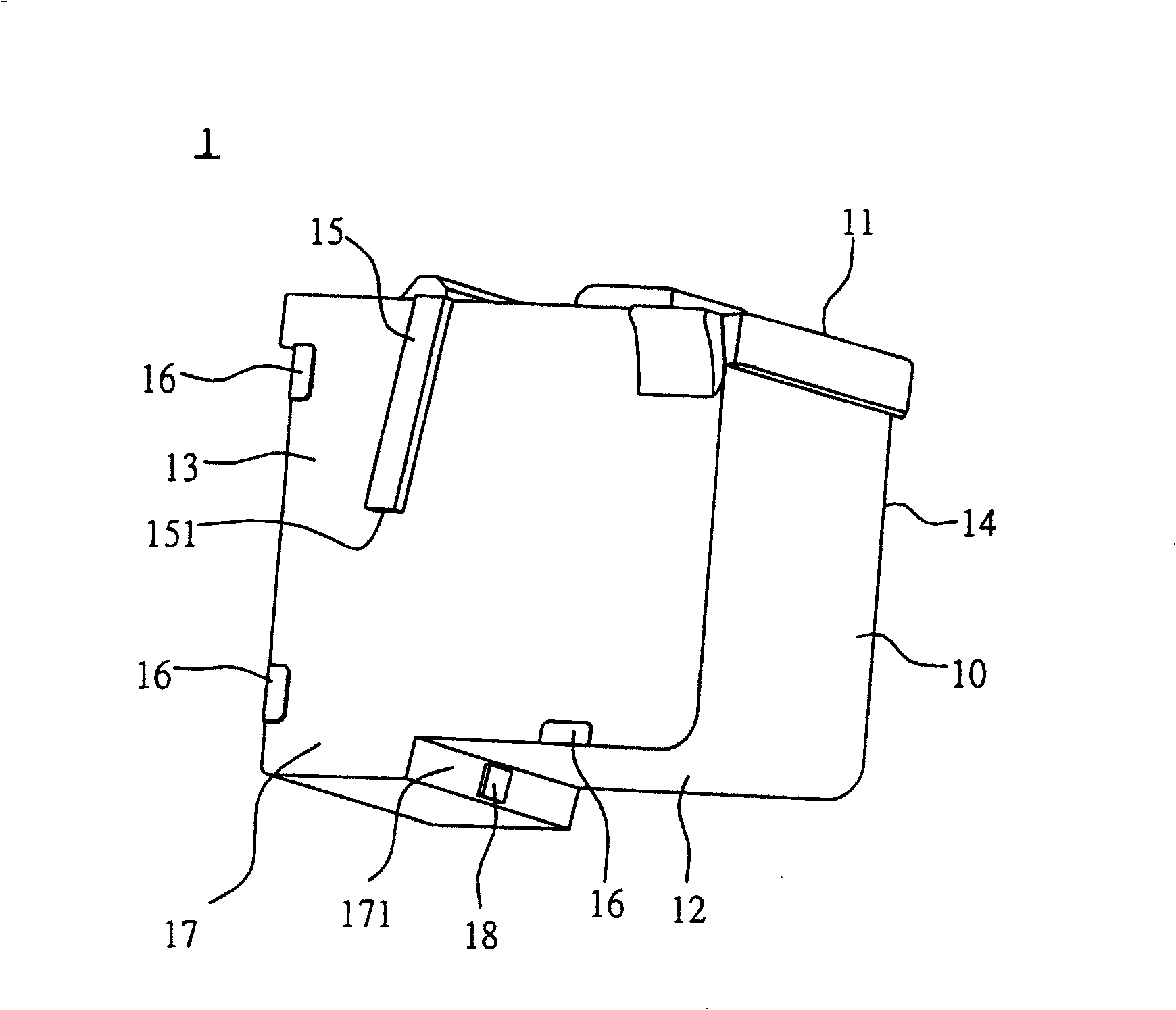 Printing mechanism, its ink box and bearing seat