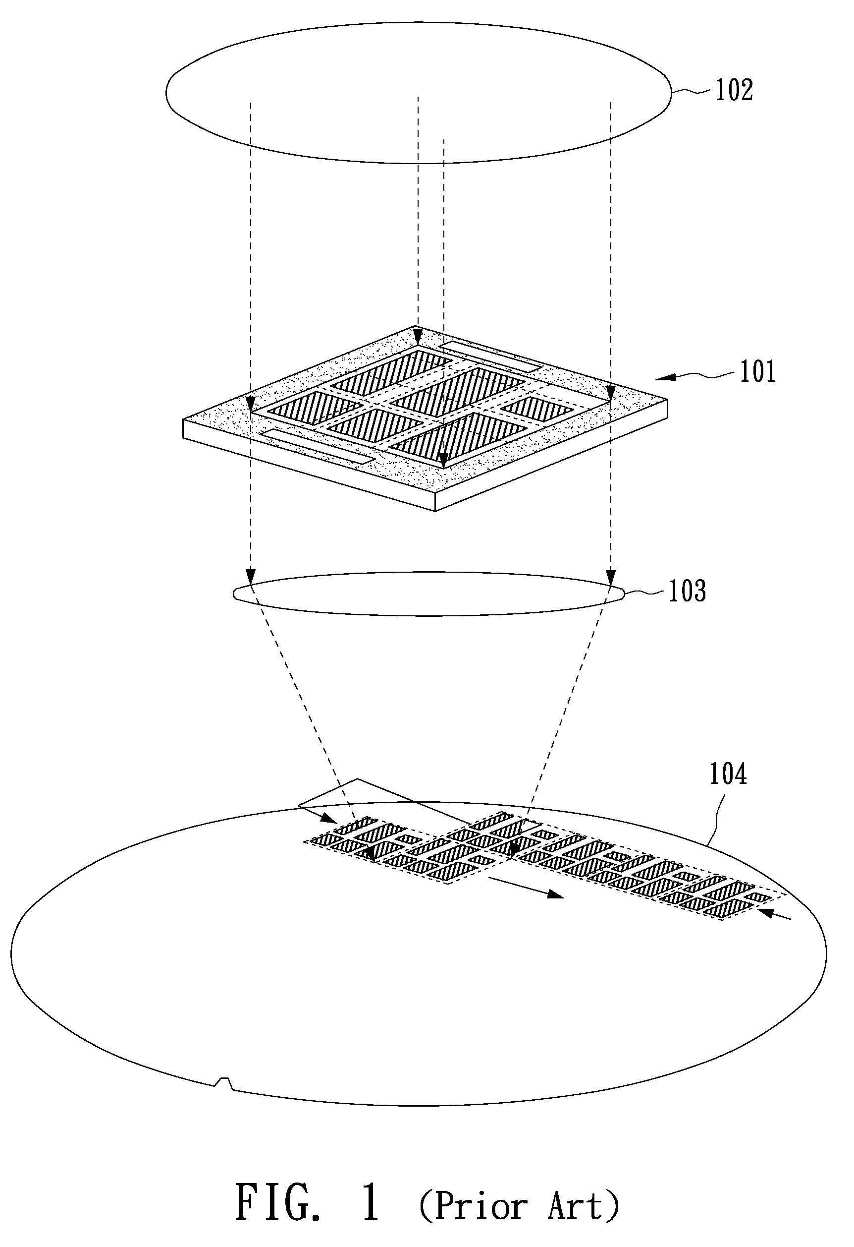 Wafer Lithographic Mask and Wafer Lithography Method Using The Same