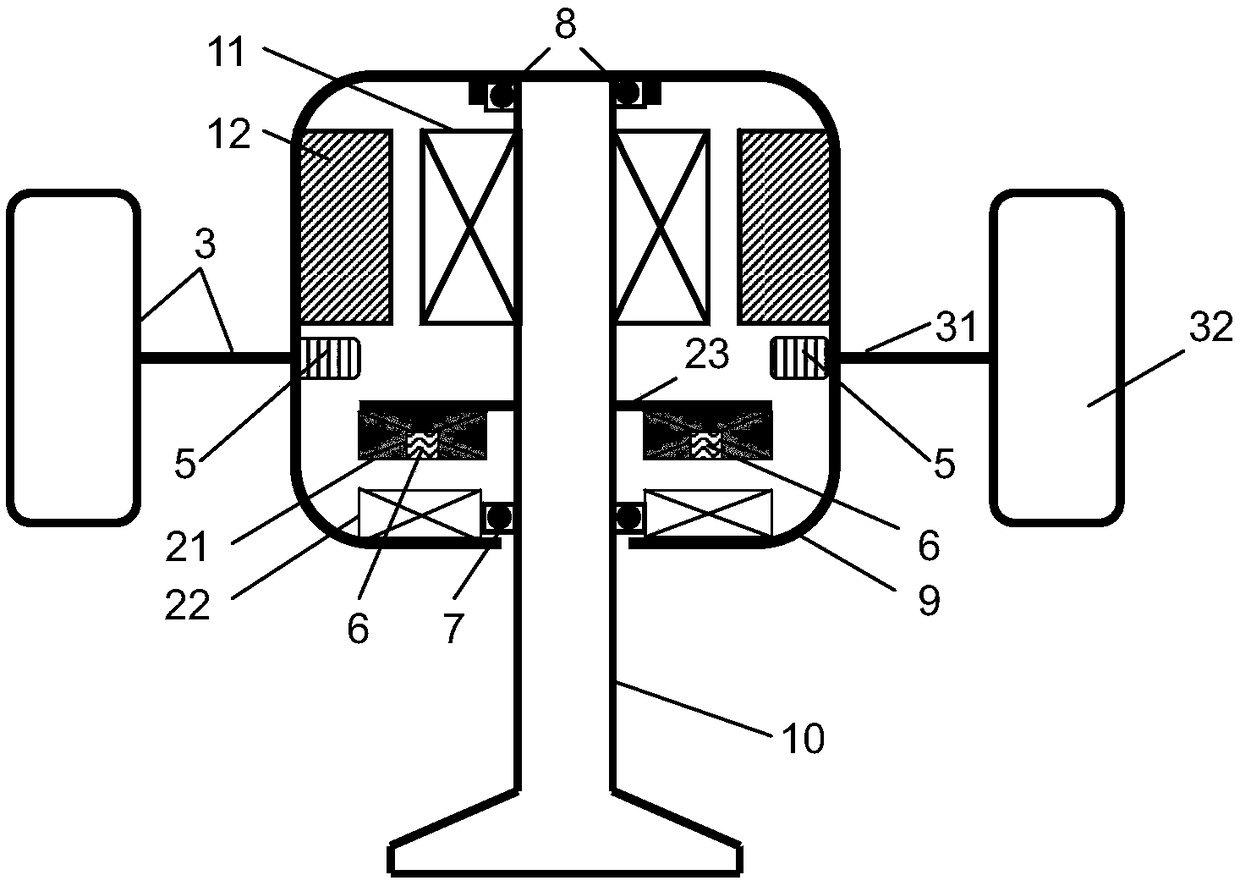 Low-wind-speed dual-motor magnetic levitation vertical axis wind turbine generator and control method thereof