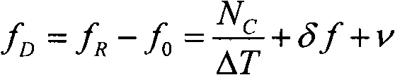 Deep space Doppler speed measurement calculating method defined by double-precision floating point