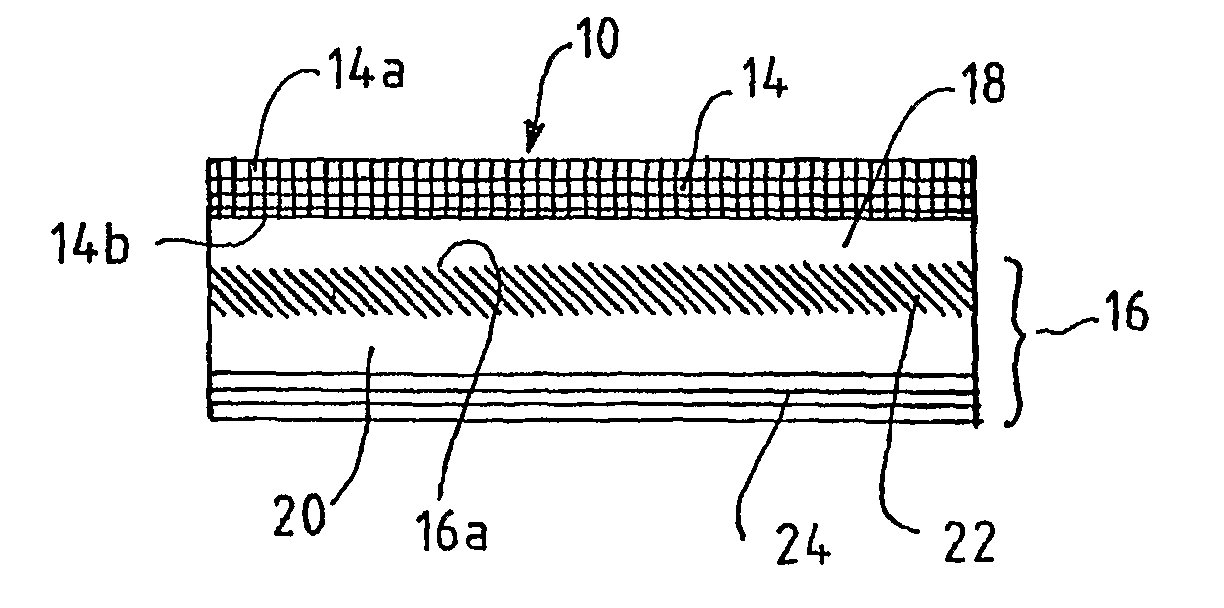 Laminated material and skin contacting products formed therefrom