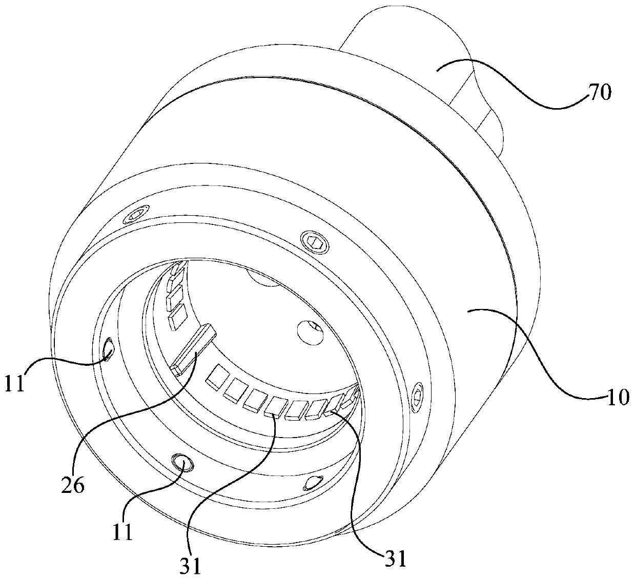 Bayonet socket for endoscope and endoscope host equipment