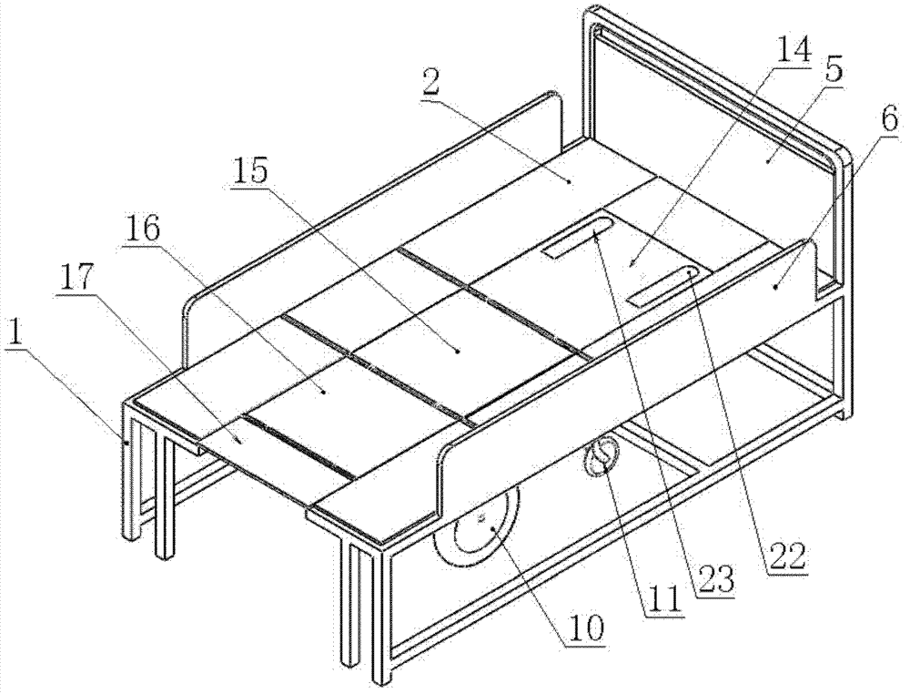 Novel multifunctional wheelchair bed