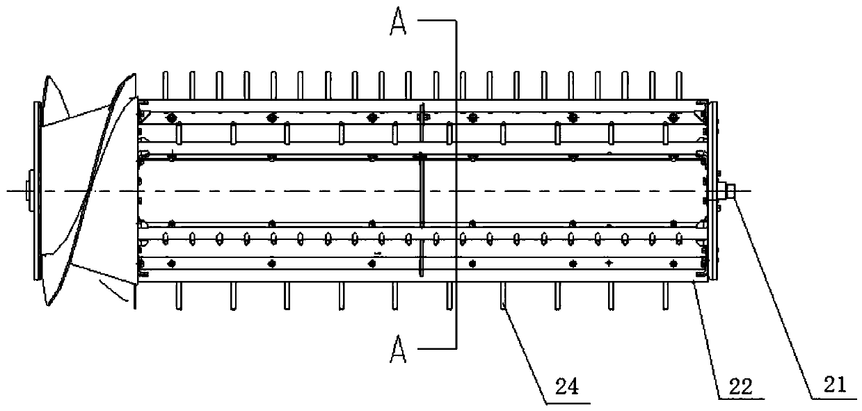 All-feeding type combine-harvester threshing device