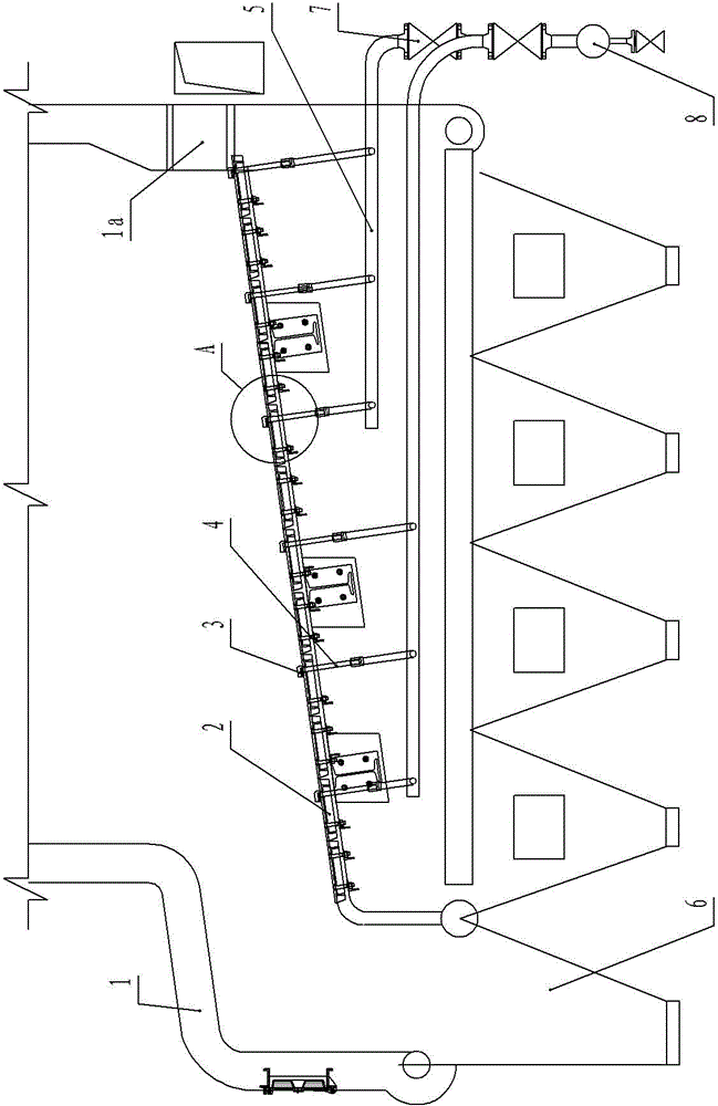 Bagasse burning boiler