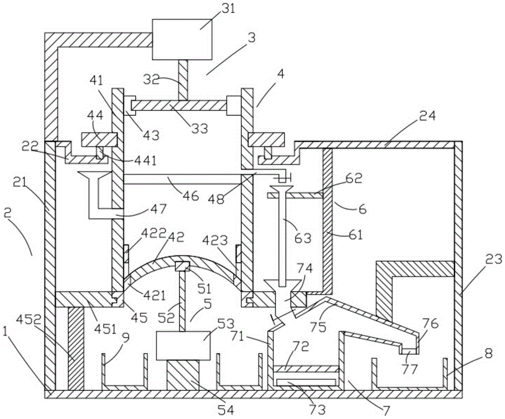 A sewage sludge separator