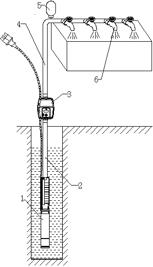 Small water supply system and constant-pressure control method thereof