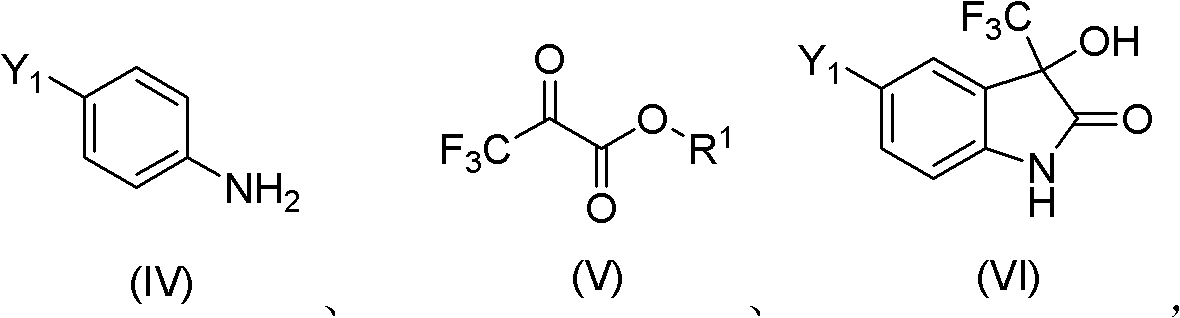 Simple, convenient and high-efficiency synthesis method of 4-chloro-2-trifluoroacetylaniline and analogs thereof