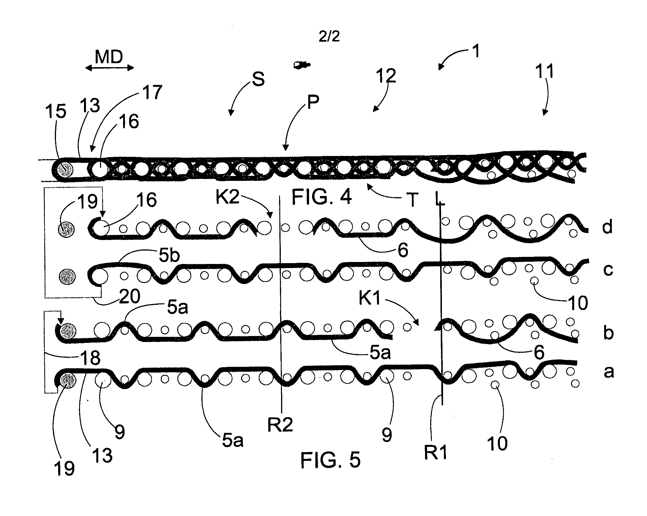 Dryer fabric and dryer fabric seam area