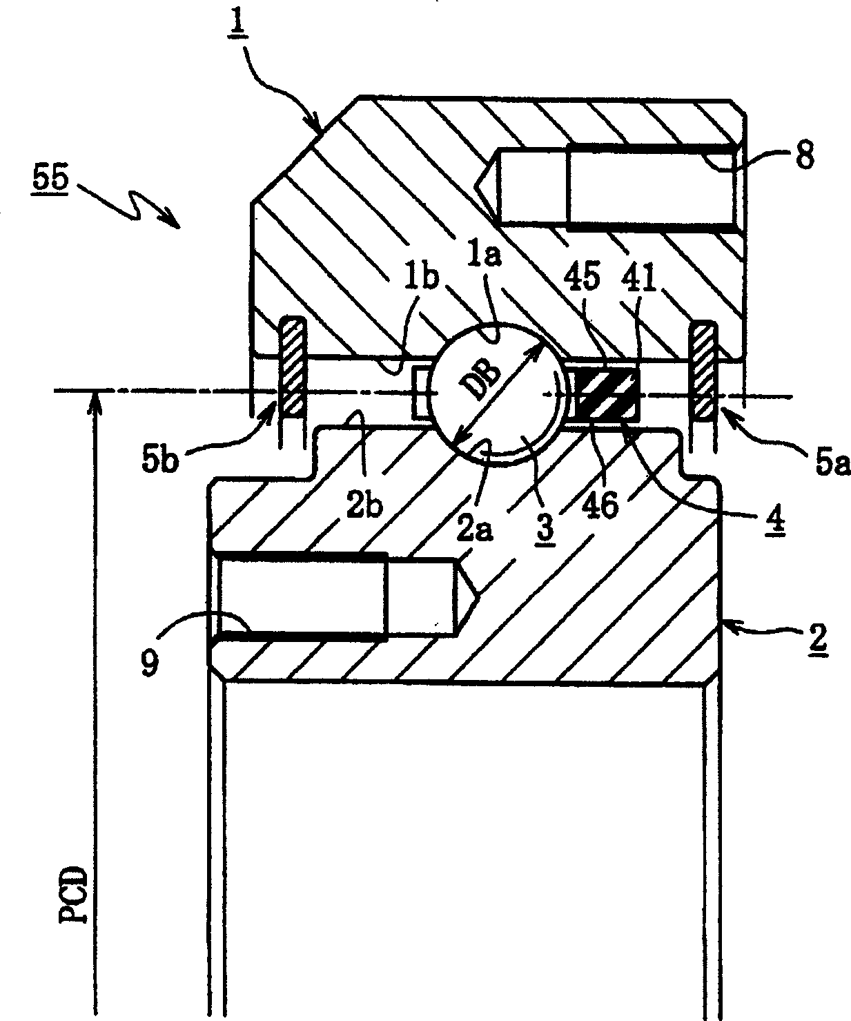 Rolling bearing having superthin wall