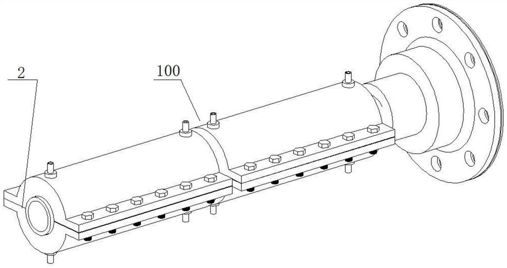 Cooling forming system for high-moisture fibrosis vegetable protein