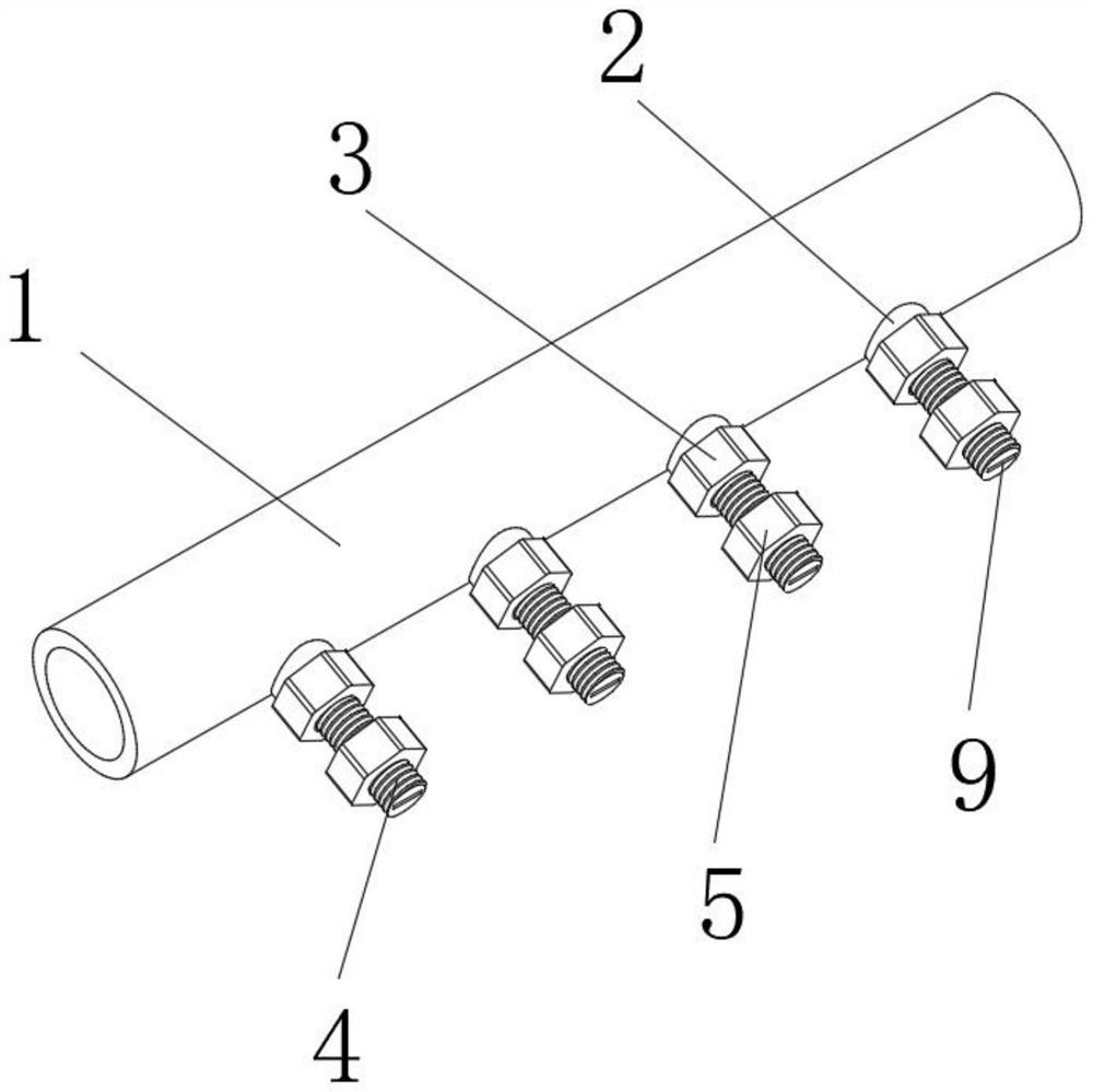 Drainage support reinforcing device for hot-line work