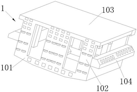 Ship engine compartment raft frame