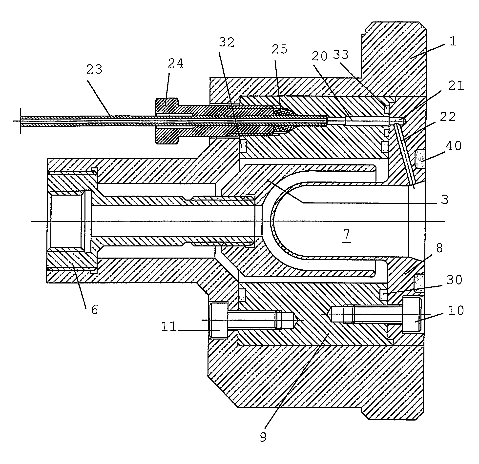 Target Device for Producing a Radioisotope