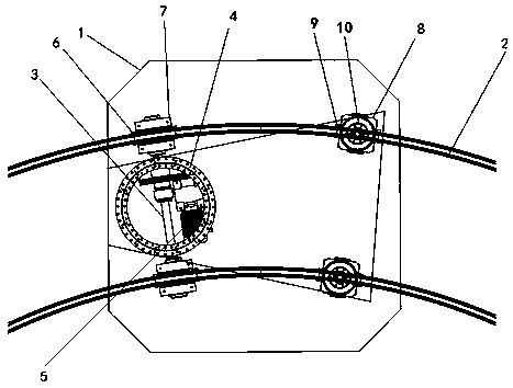 Rail electric flat carriage