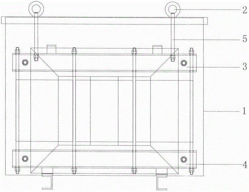 Dry-type transformer lifting structure