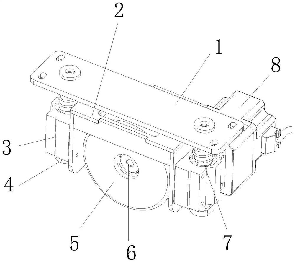 Chassis suspension driving module of mobile robot