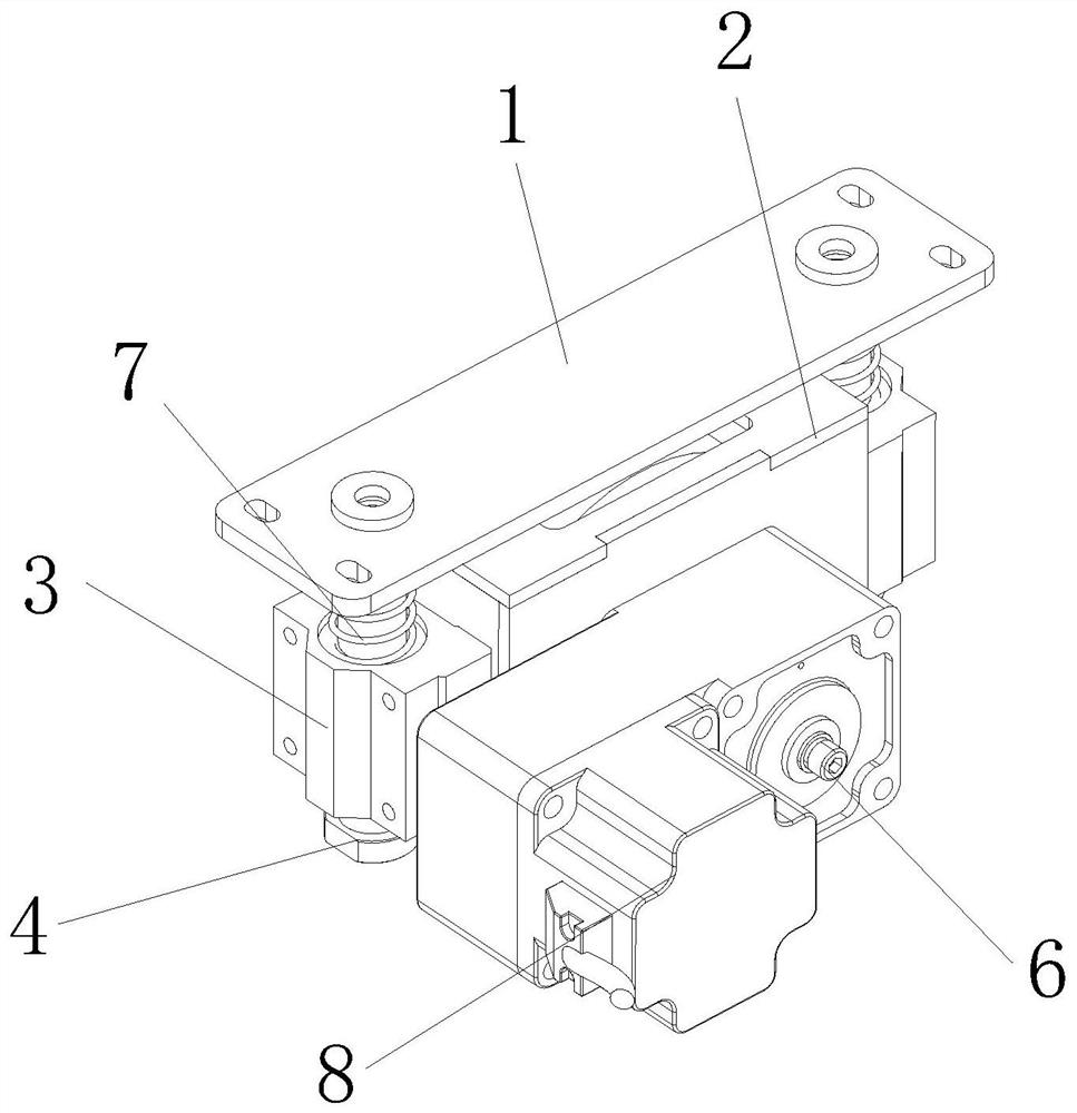 Chassis suspension driving module of mobile robot