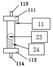 Anti-blocking device and logging external gas circuit building structure