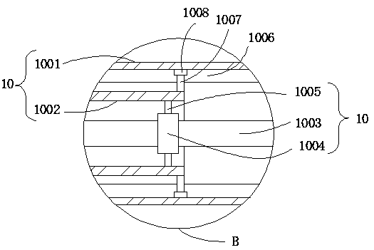 Integral structure of oxygen muzzle bricks of colored smelting furnace