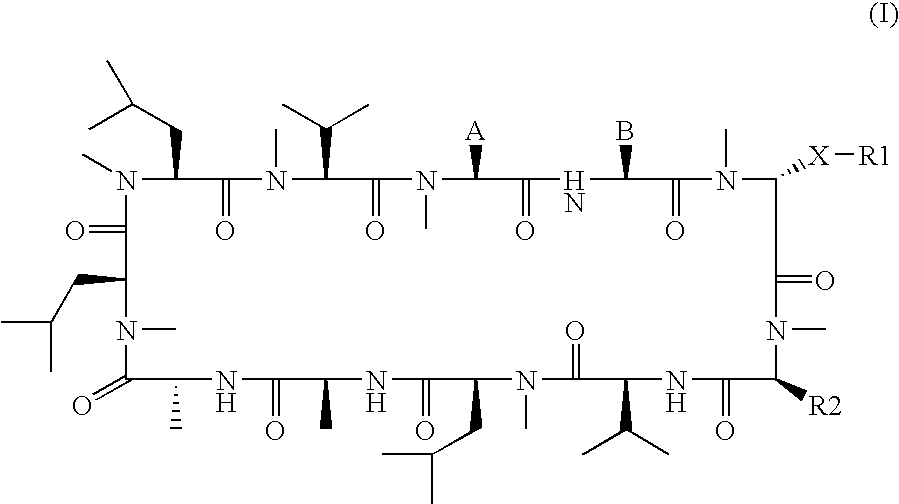 3-Ether and 3-thioether substituted cyclosporin derivatives for the treatment and prevention of hepatitis C infection