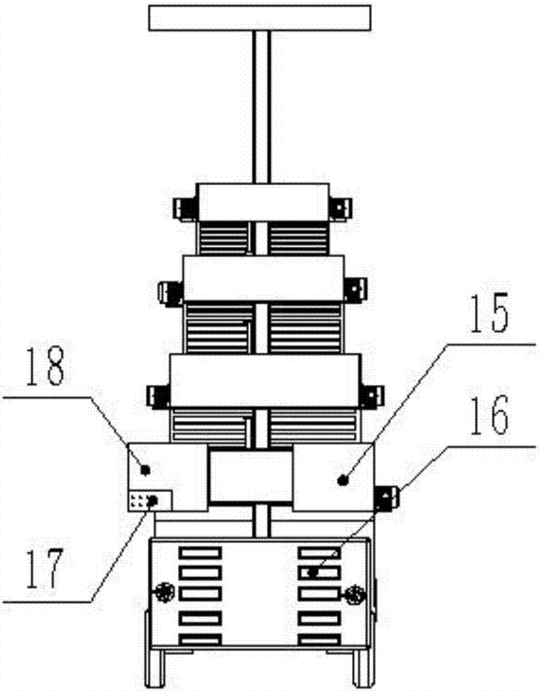 Stacking type automobile moving parking device for automobile factory