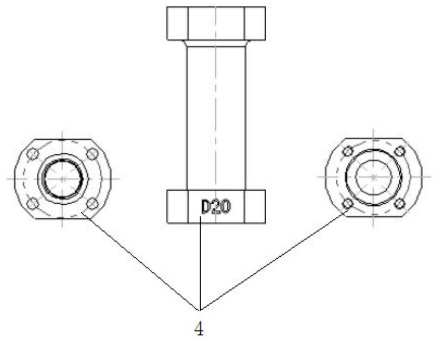 A quick-change pressing mechanism for a hydraulic clamp for a cylinder block