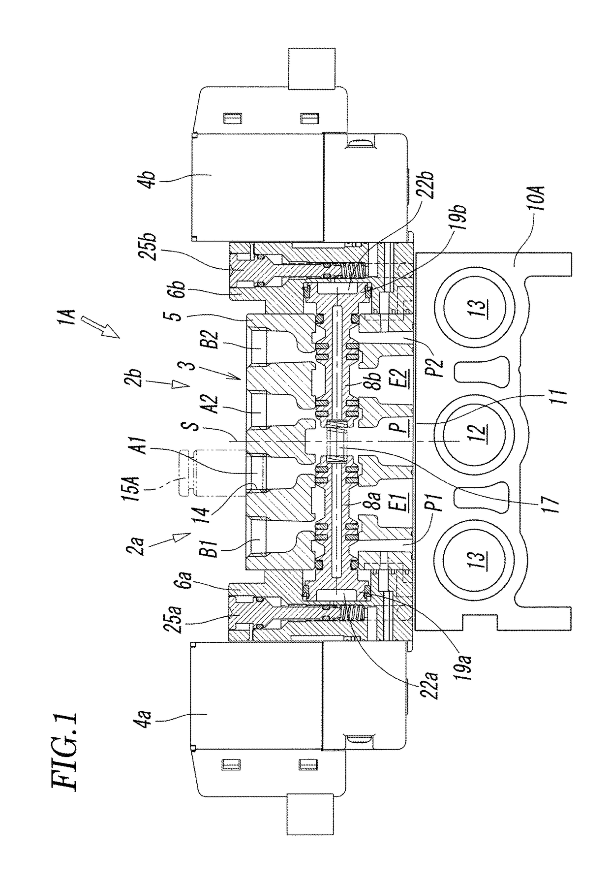 Dual 4-port electromagnetic valve