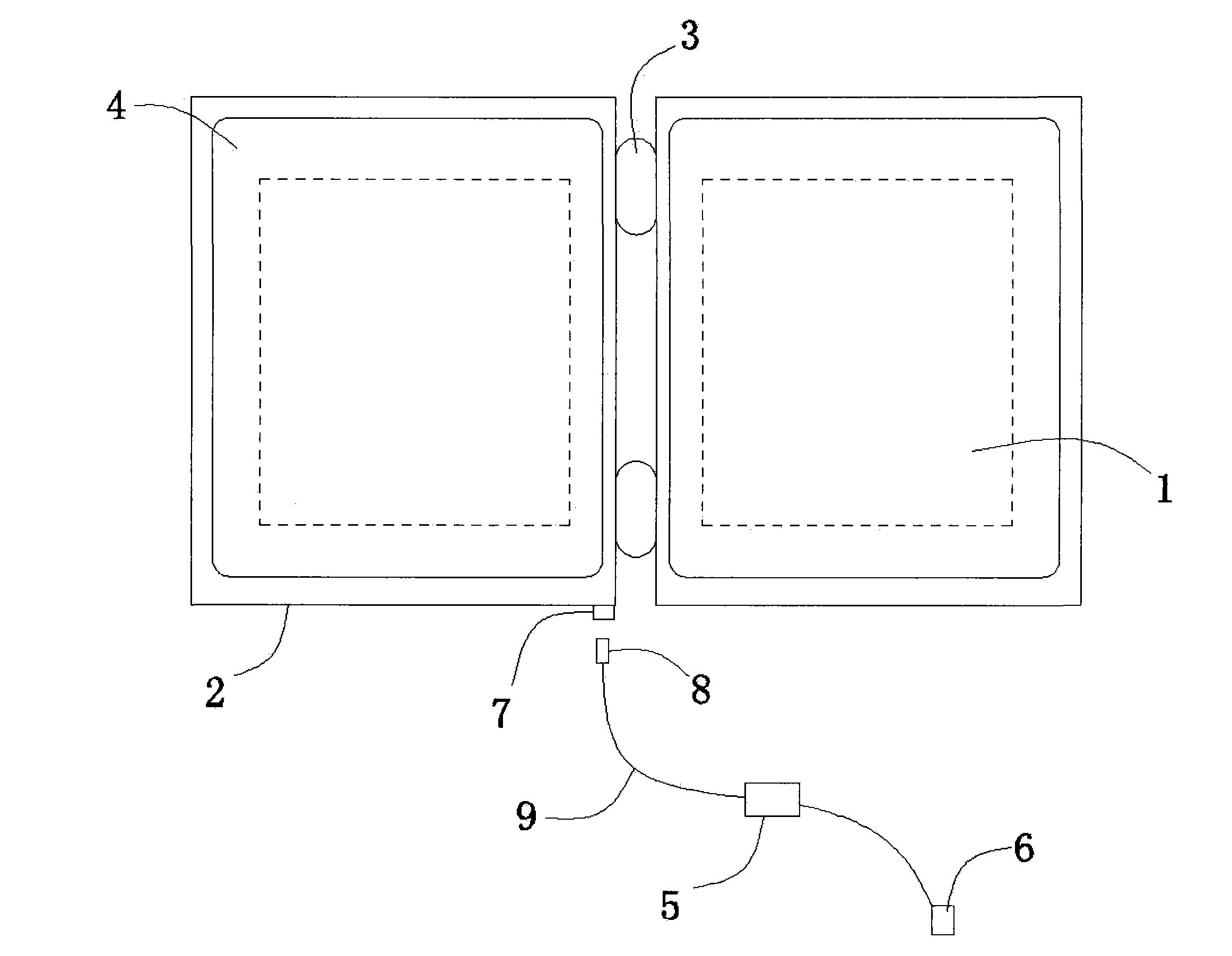 Folding type electric heating pad and manufacturing method thereof