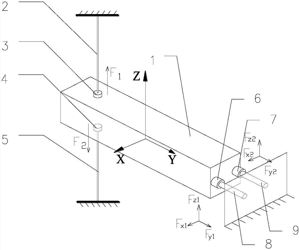 Measurement method for spatial six-dimensional force