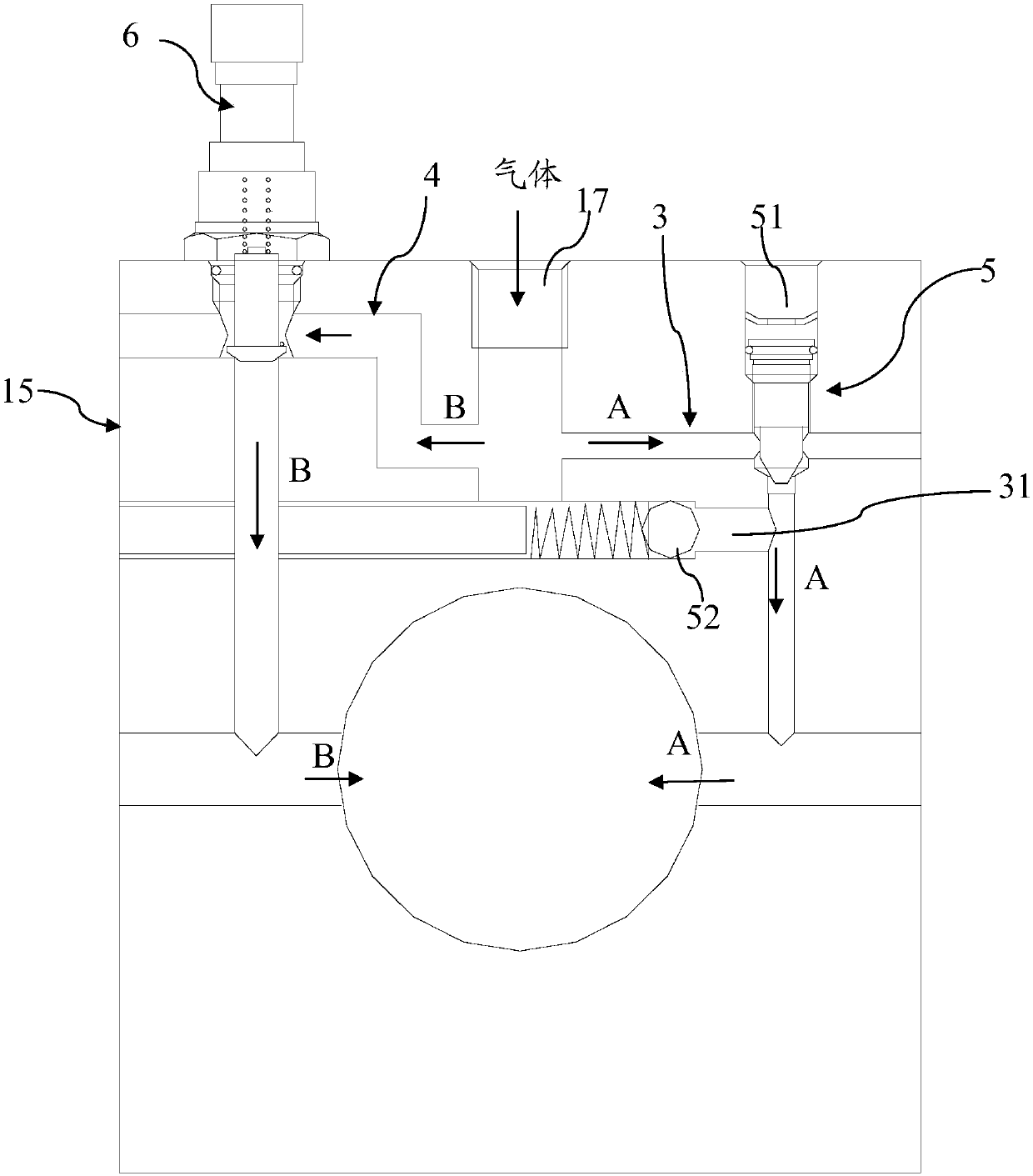 Air cylinder of welding gun